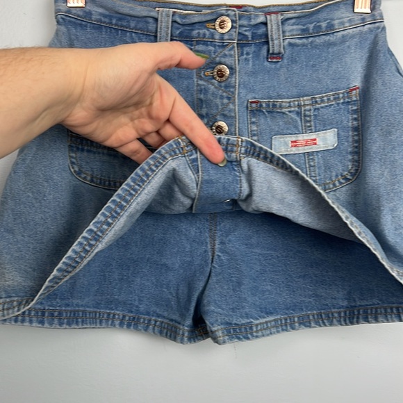 Vintage Jean button front skort 100% cotton by Squeeze Jeans - Picture 2 of 7